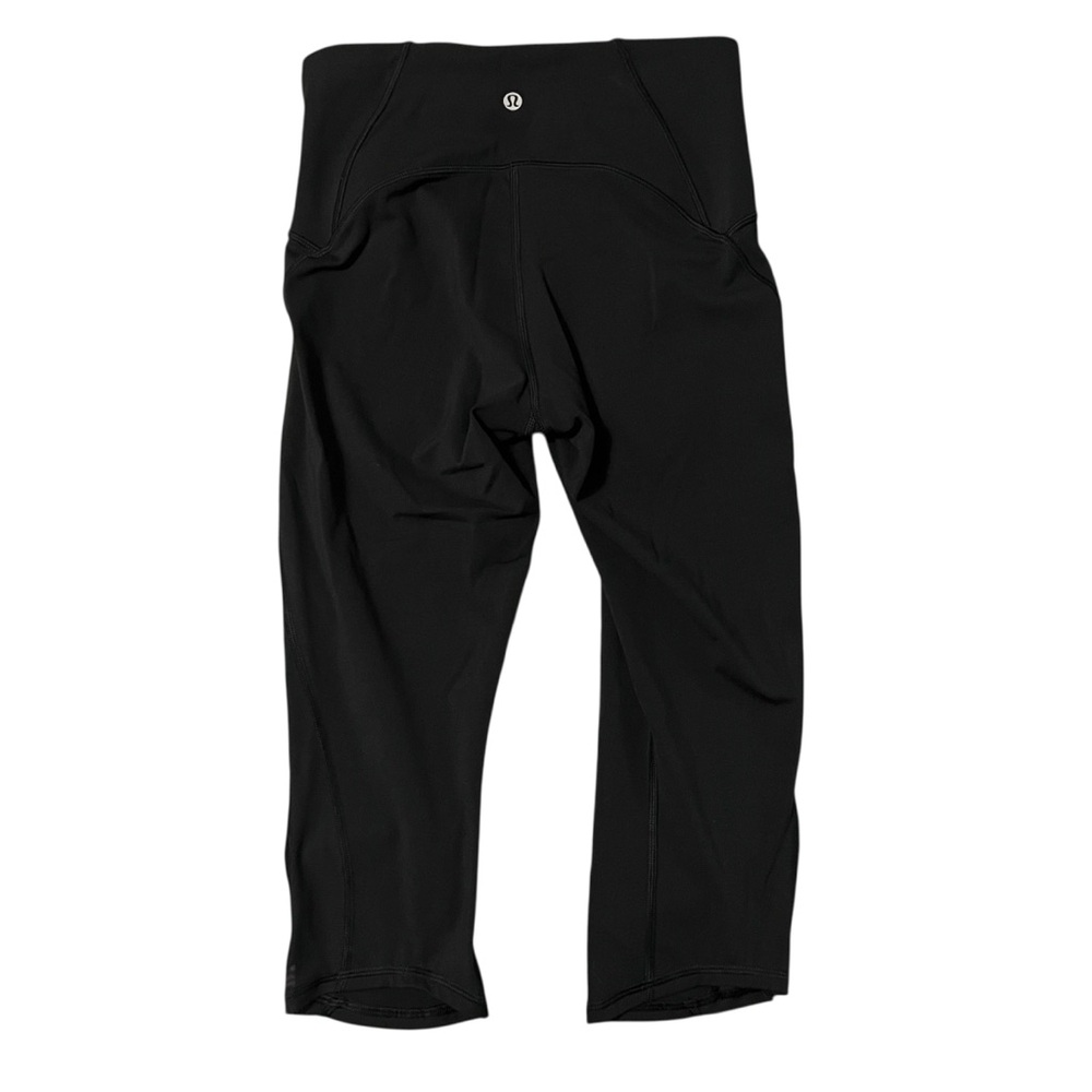 Size 6 Lululemon Train Times Crop 17” - Black